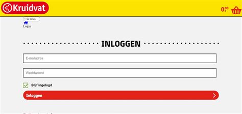 kruidvat inloggen.